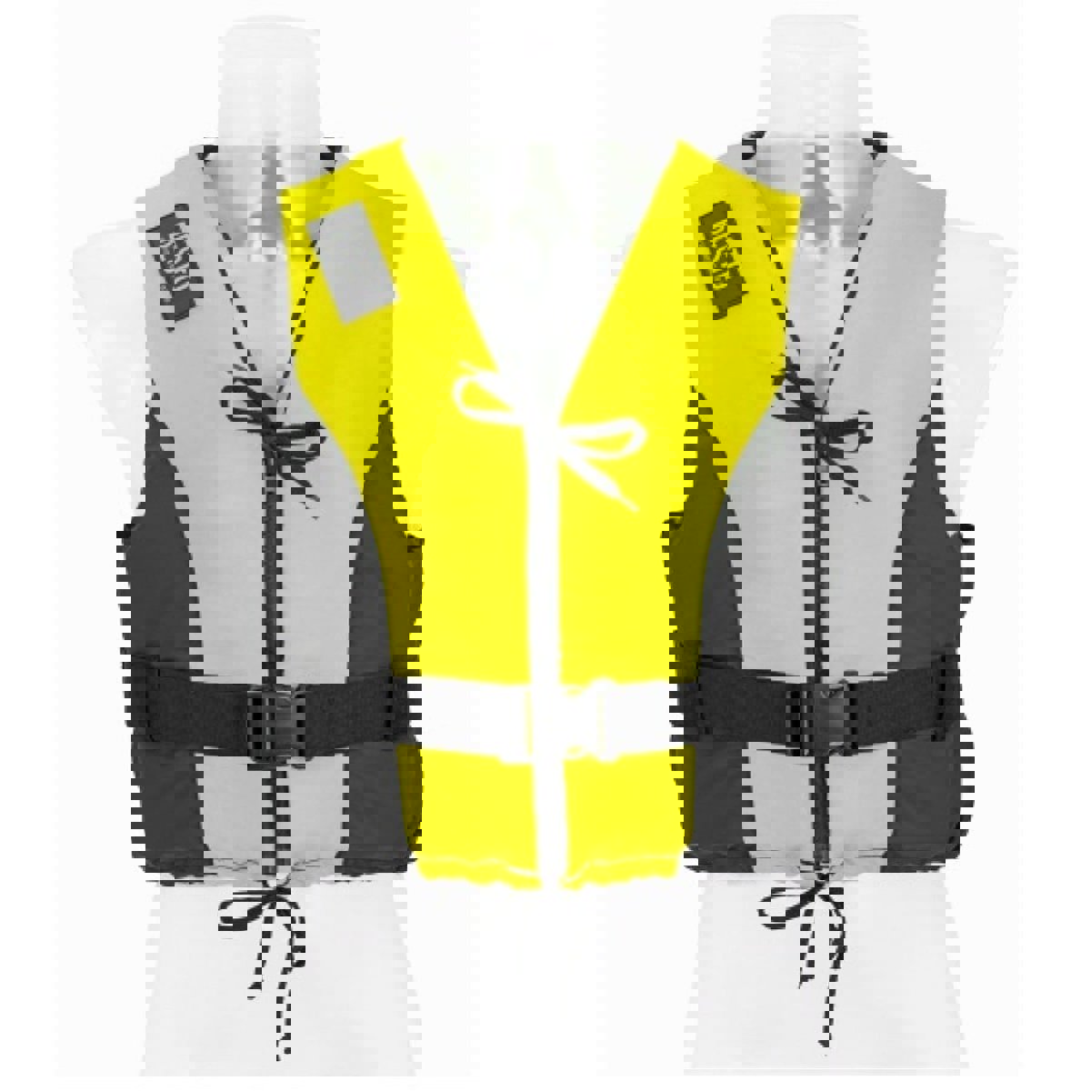 Besto Dinghy 50N gilet de sauvetage jaune/noir avec zipper 6