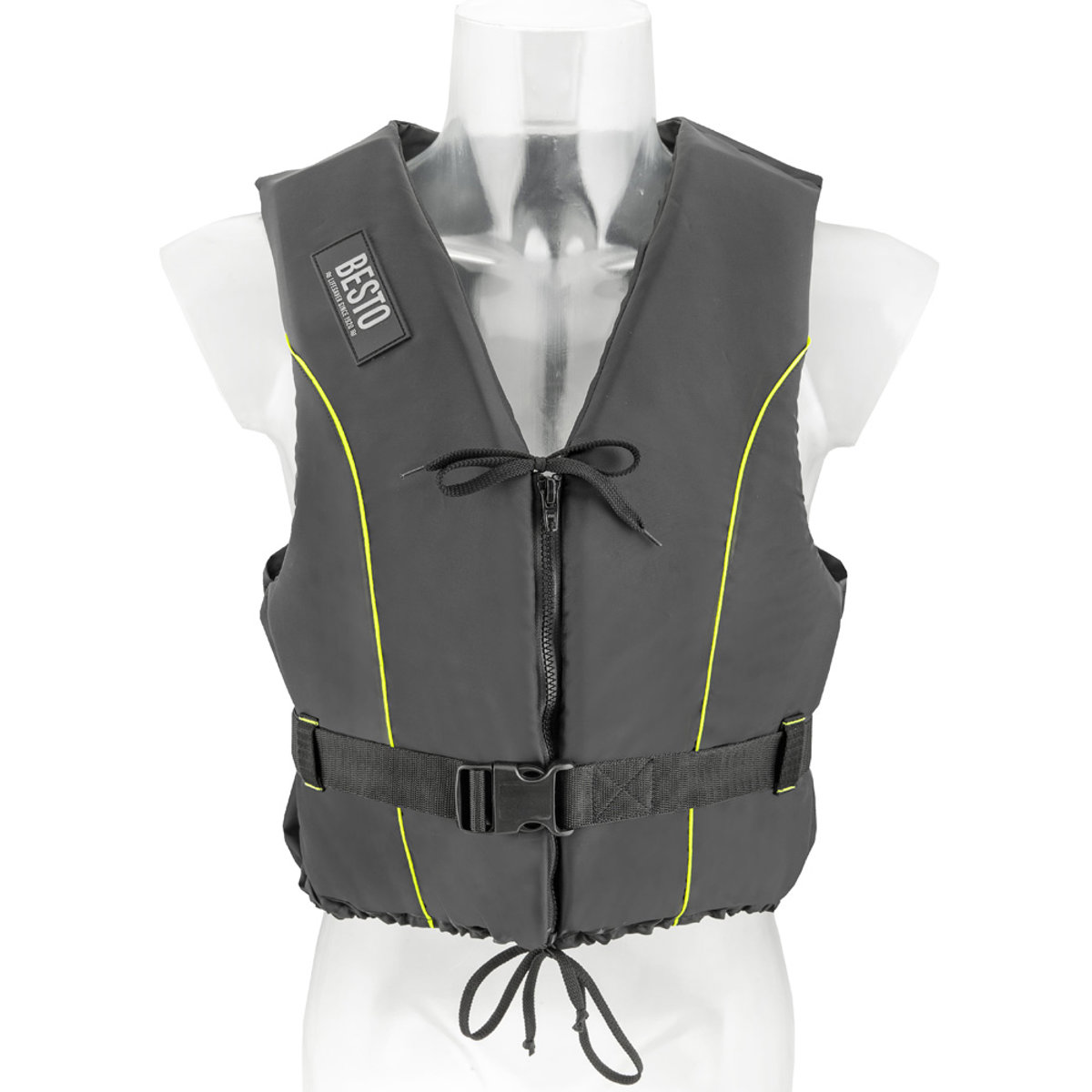 Besto Dinghy 50N gilet de sauvetage noir/jaune avec zipper foto 1