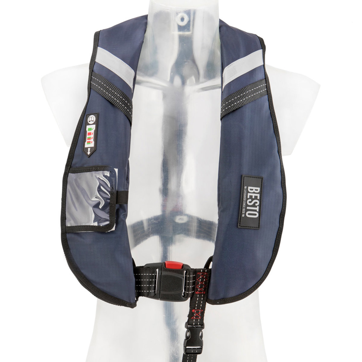 gilet de sauvetage 300N antistatique - ignifuge A/W ISO jaune bleu navy