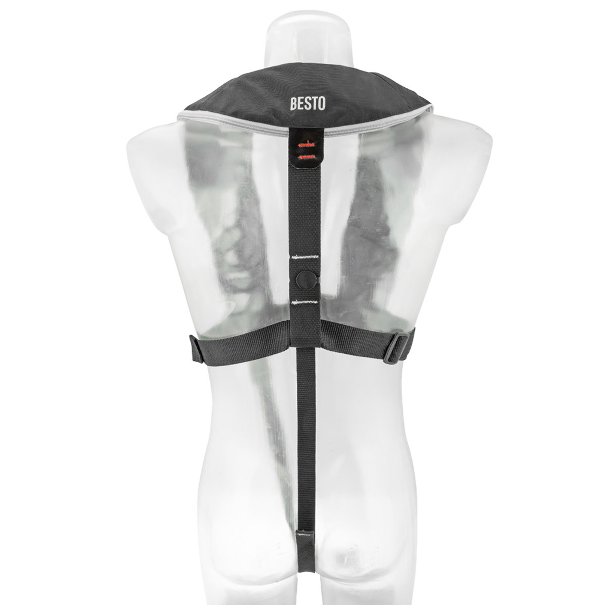 Besto Comfort Fit gilet de sauvetage automatique 180N noir/gris sans harnais 3