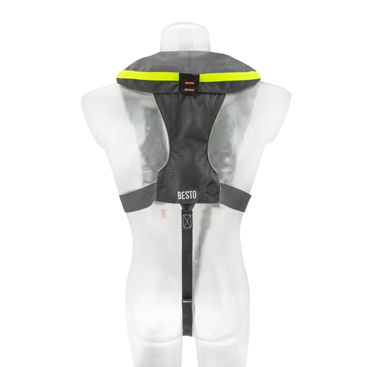Besto Comfort Fit Pro gilet de sauvetage automatique 220N anthracite/jaune avec 2