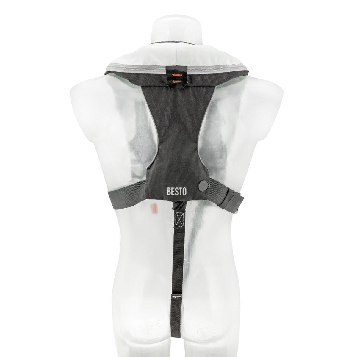Besto Comfort Fit Pro gilet de sauvetage automatique 300N blanc/noir avec harnai 2