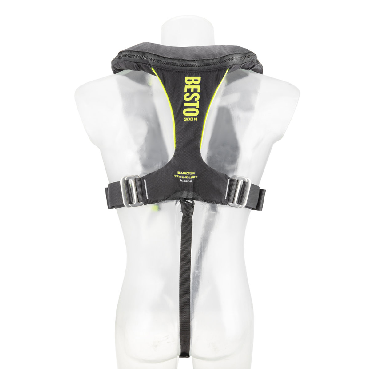 Besto Ultimate gilet de sauvetage automatique 300N BackTow noir/jaune avec harna 3