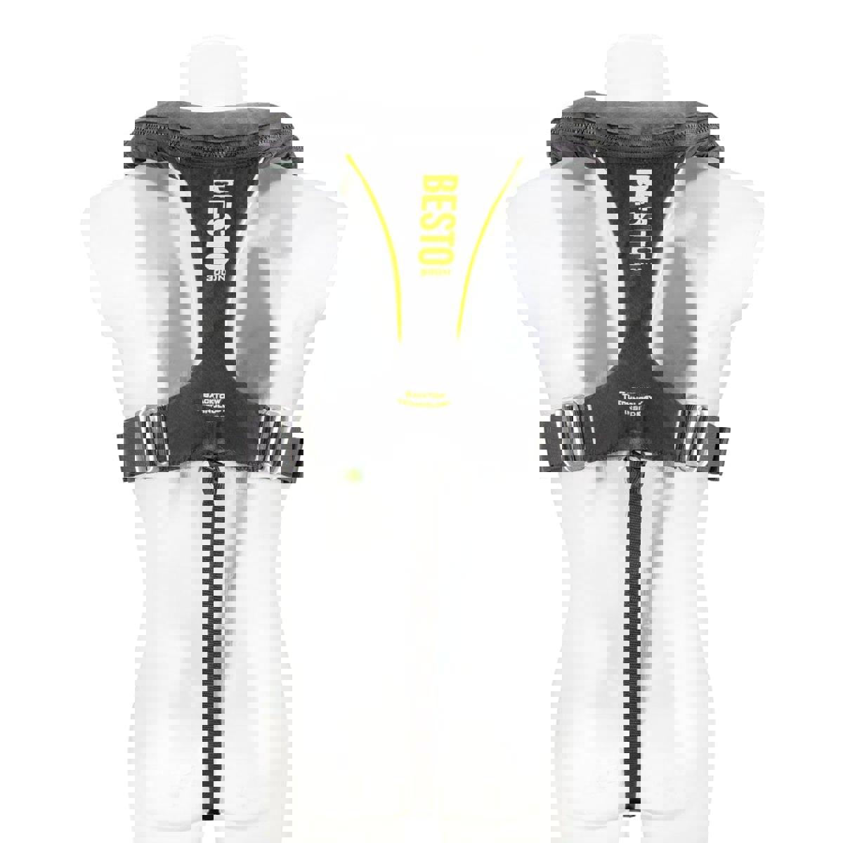 Besto Ultimate gilet de sauvetage automatique 300N BackTow noir/jaune avec harna 7