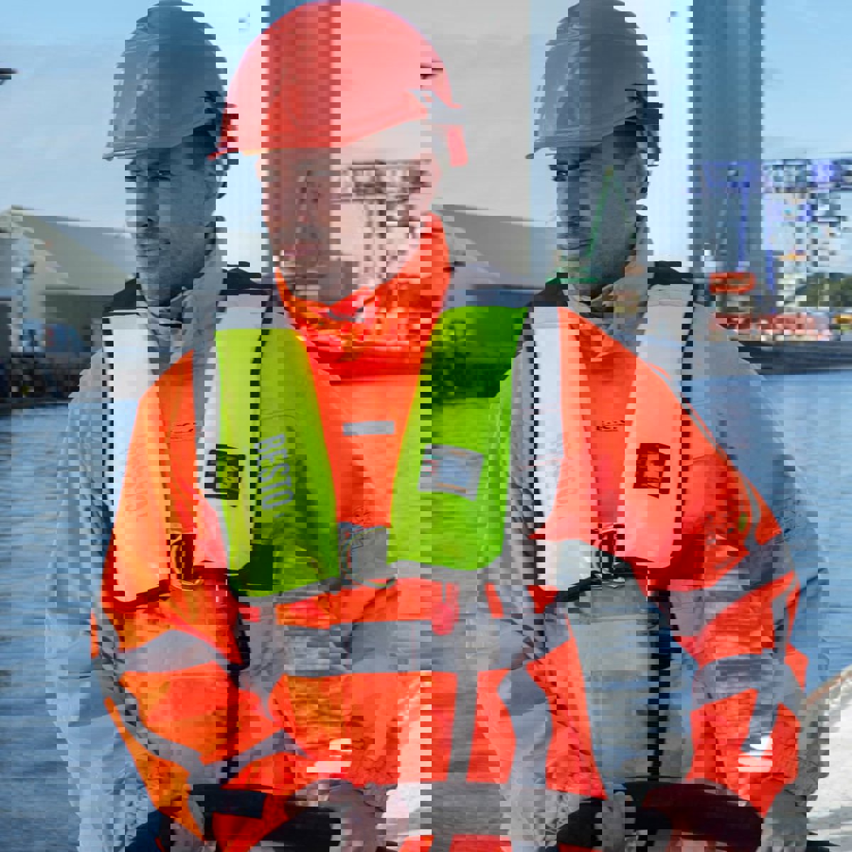 Besto Wipe Clean gilet de sauvetage professionnel 300N jaune (p.o.a) 5