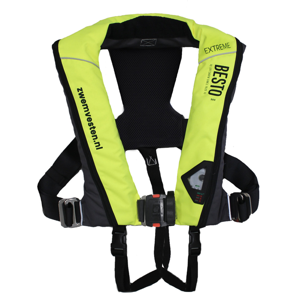 Gilet de sauvetage automatique à haute visibilité 300N jaune Besto Extreme Pro