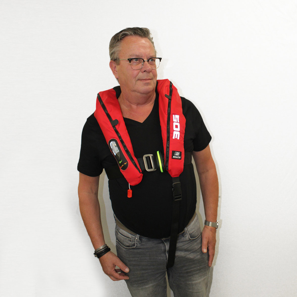 Baltic gilet de sauvetage automatique Legend 305N SLA avec harnais rouge 4