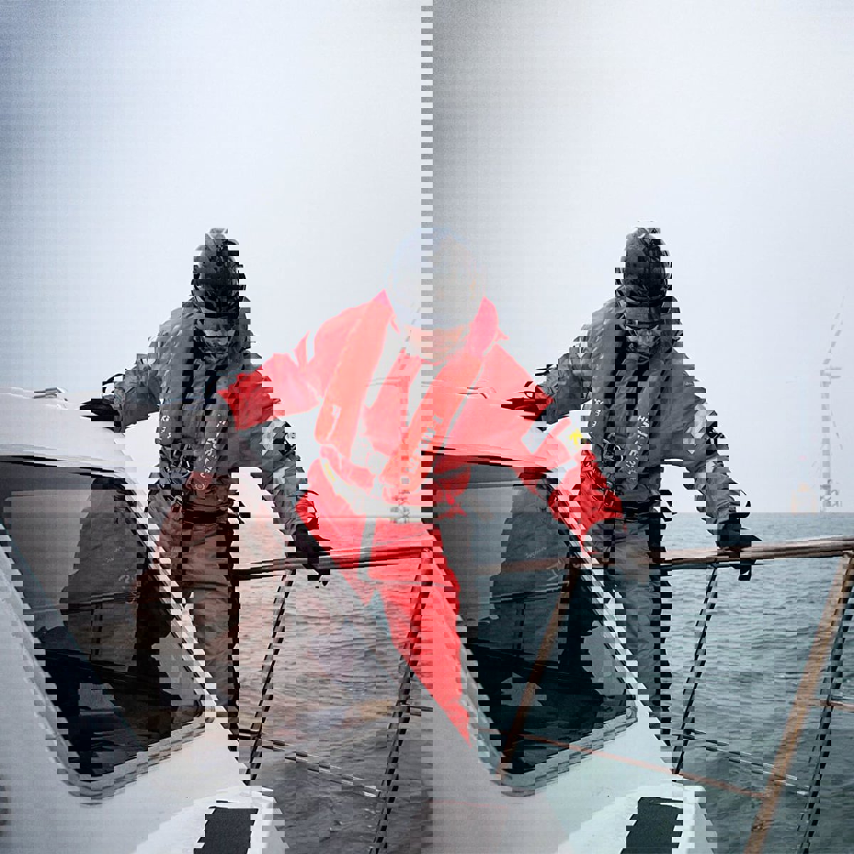 Mullion Hi-Rise Wipe Clean + Sprayhood gilet de sauvetage 275N SOLAS - HR 7