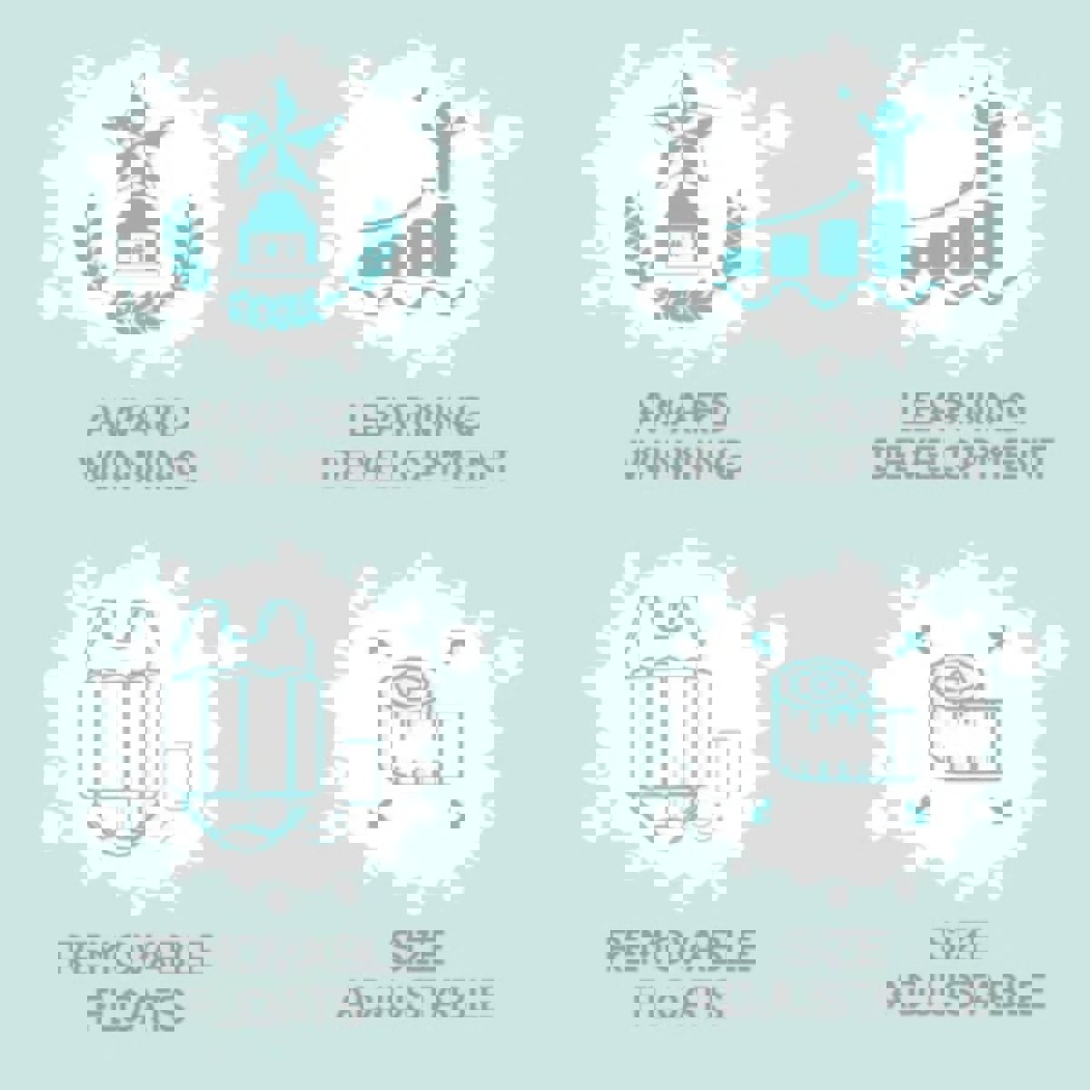 Splash About gilet de flottaison 8 pièces prairie fleurie 6