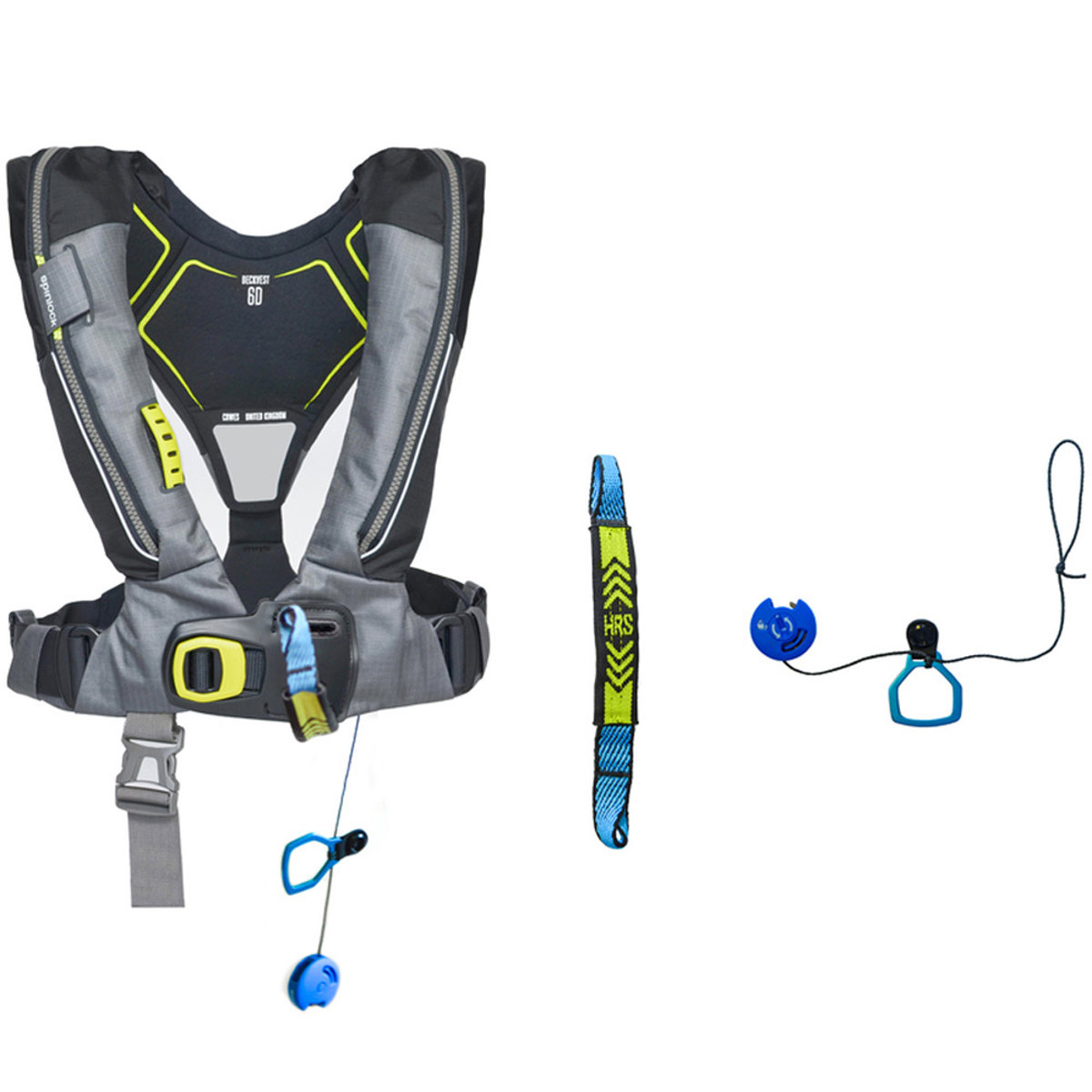 Spinlock Deckvest 6D 275N gilet de sauvetage gris avec quick release 3