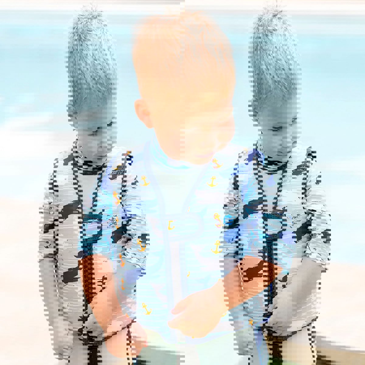  aller éclabousser gilet de natation moby ancre 6