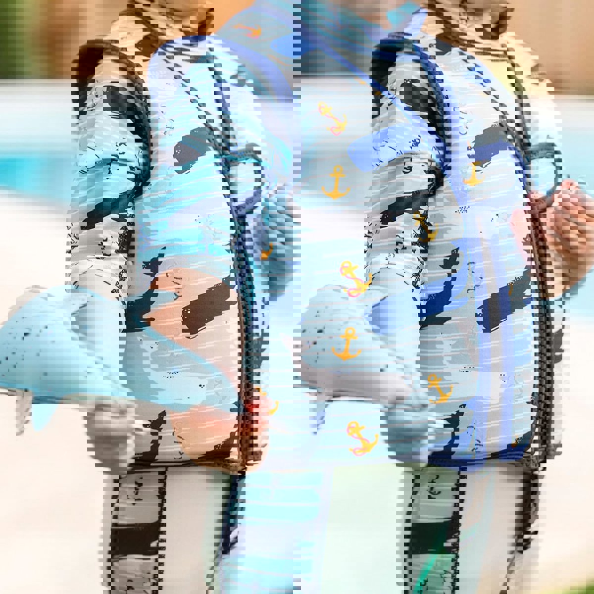  aller éclabousser gilet de natation moby ancre 7