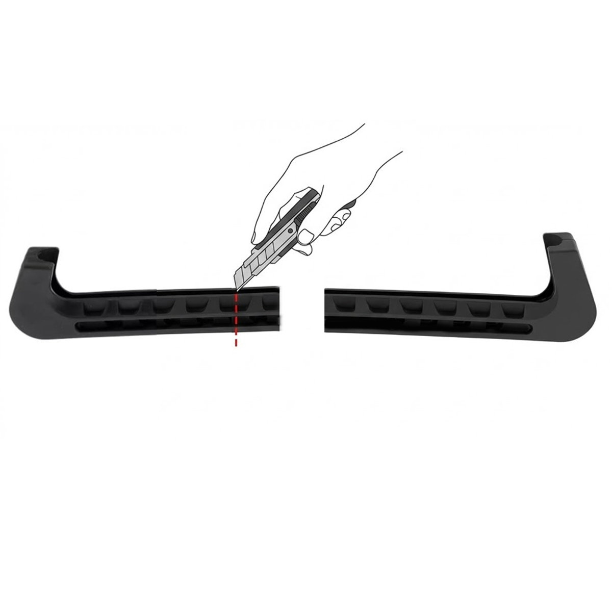 Schaatsenshop premium noren beschermers zwart 3