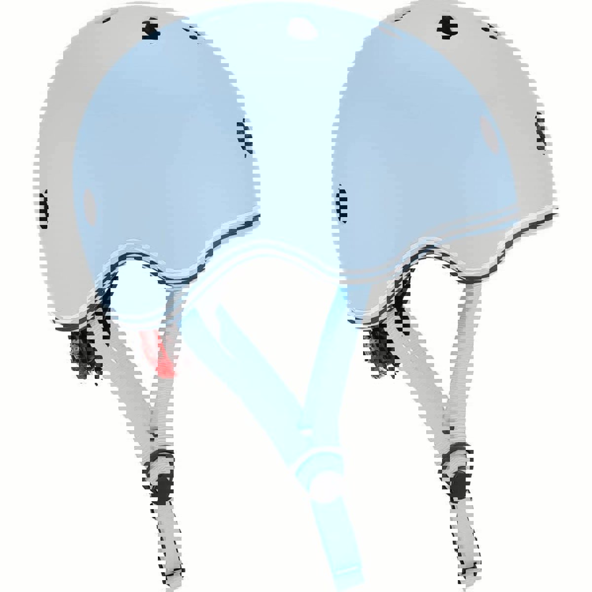 verstelbare schaatshelm kind lichtblauw