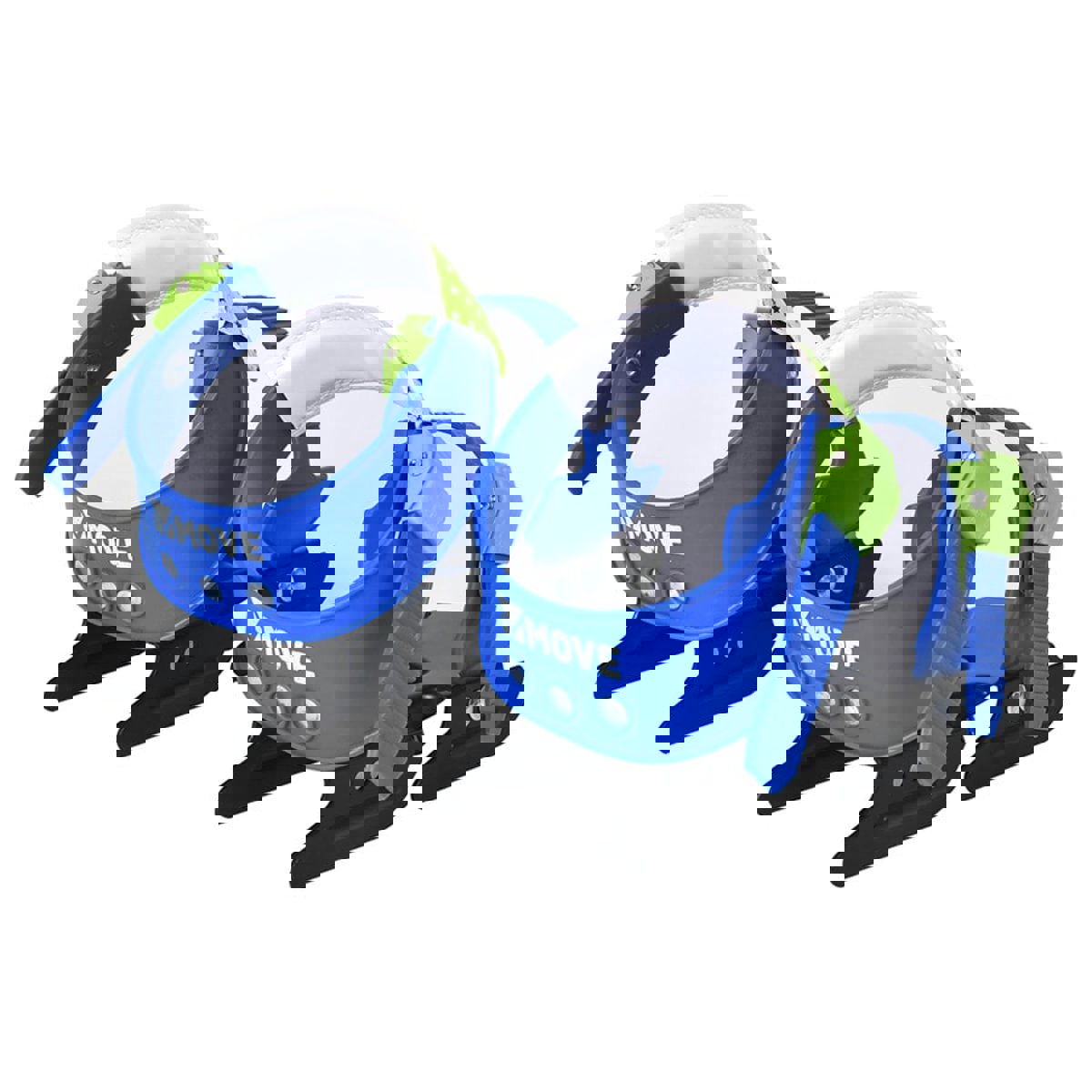 Bob skate glij ijzers groen-blauw