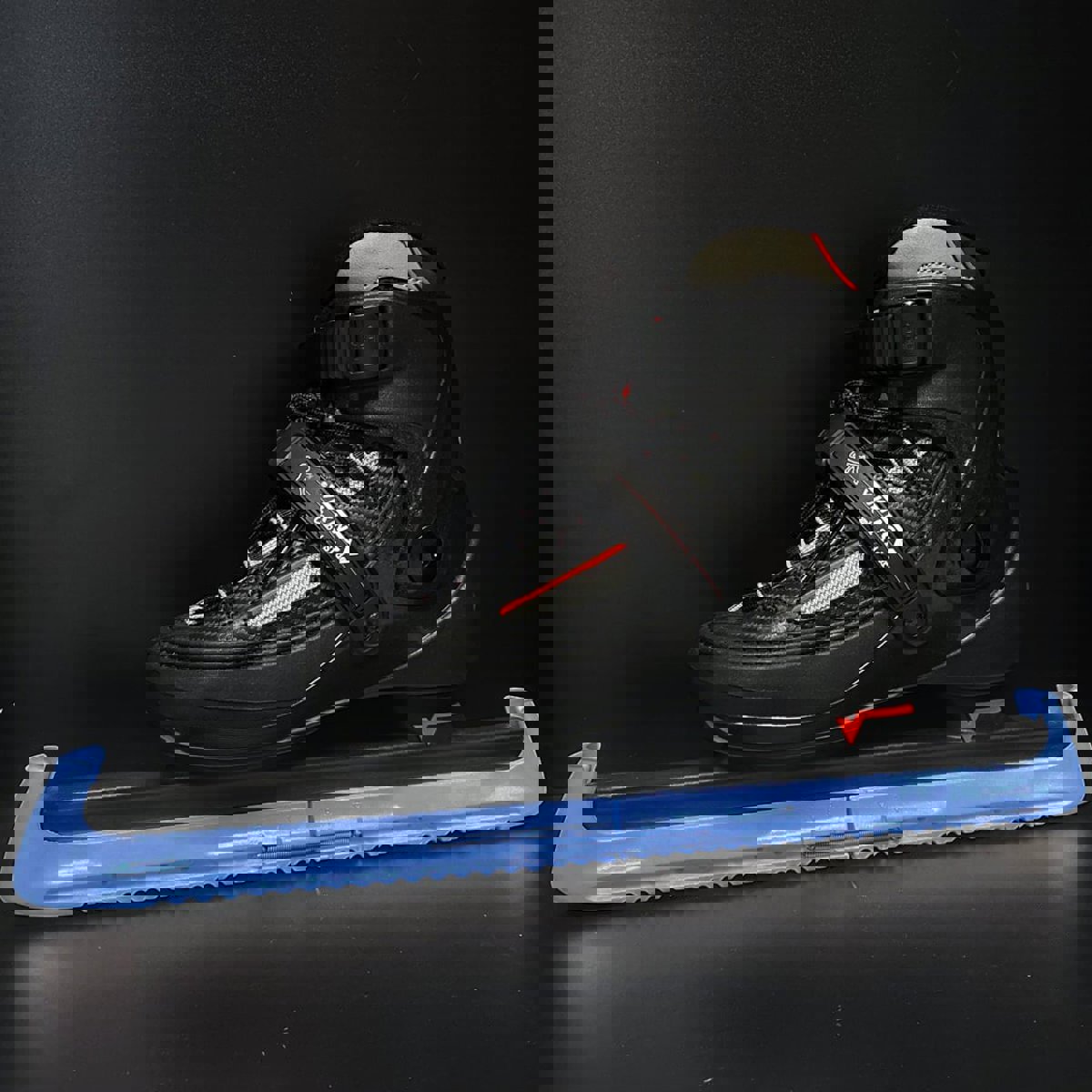 Schaatsenshop twin hoes noren schaatsbeschermers blauw 2