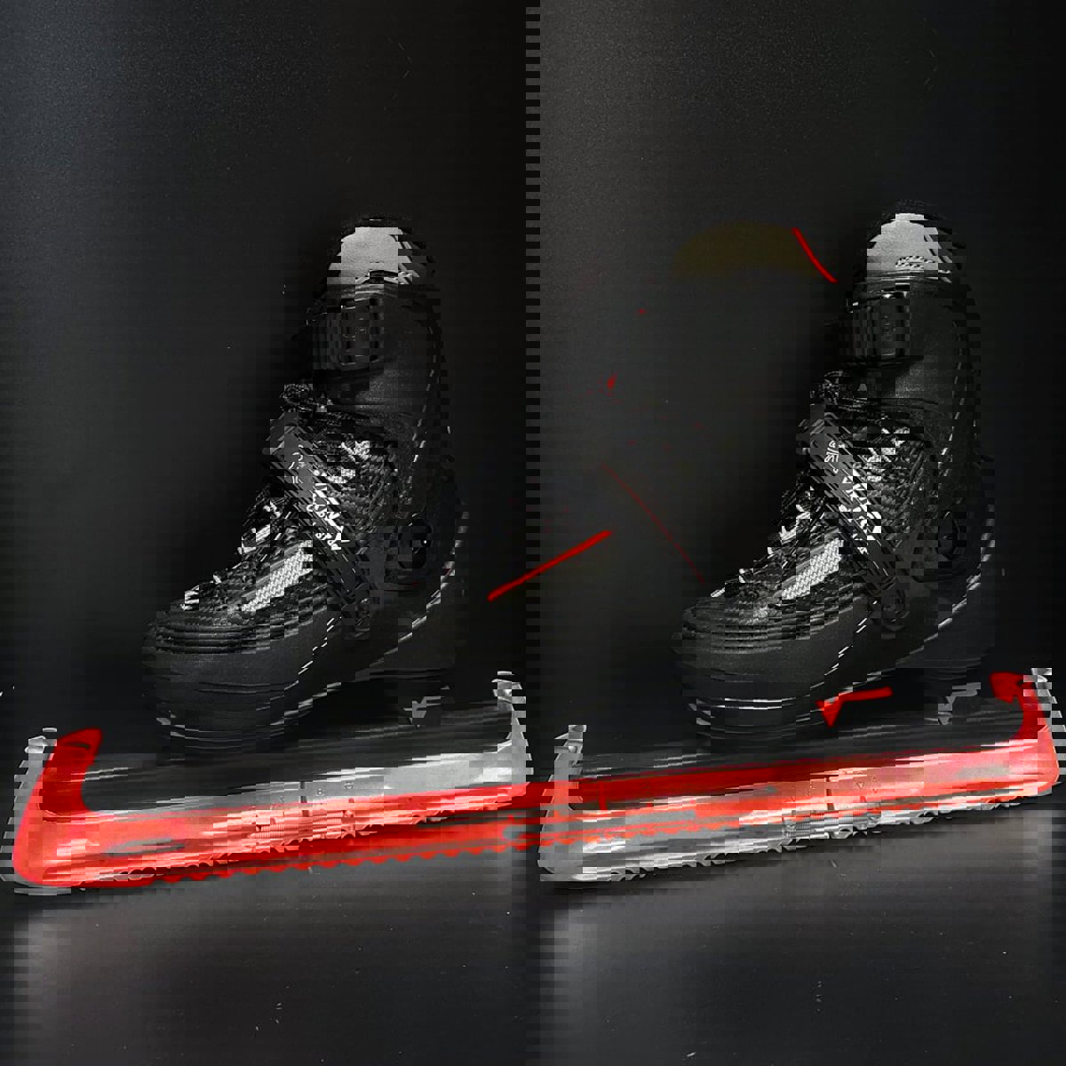 twin hoes schaatsbeschermer rood