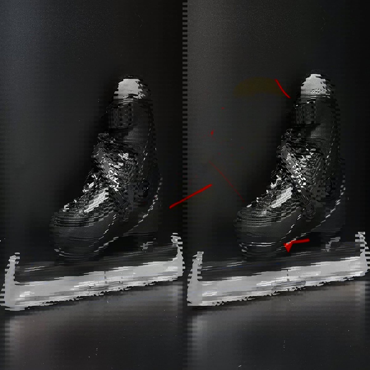 Schaatsenshop twin hoes noren schaatsbeschermers zilver 2