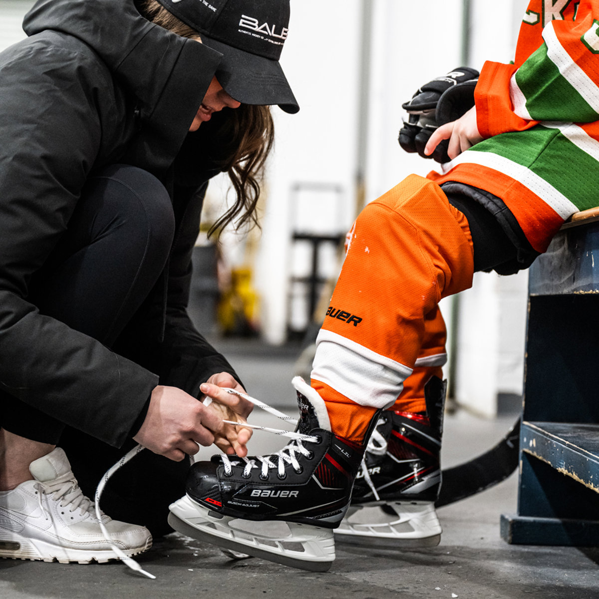 Bauer Lil Rookie verstellbare eishockeyschlittschuhe Kind 7