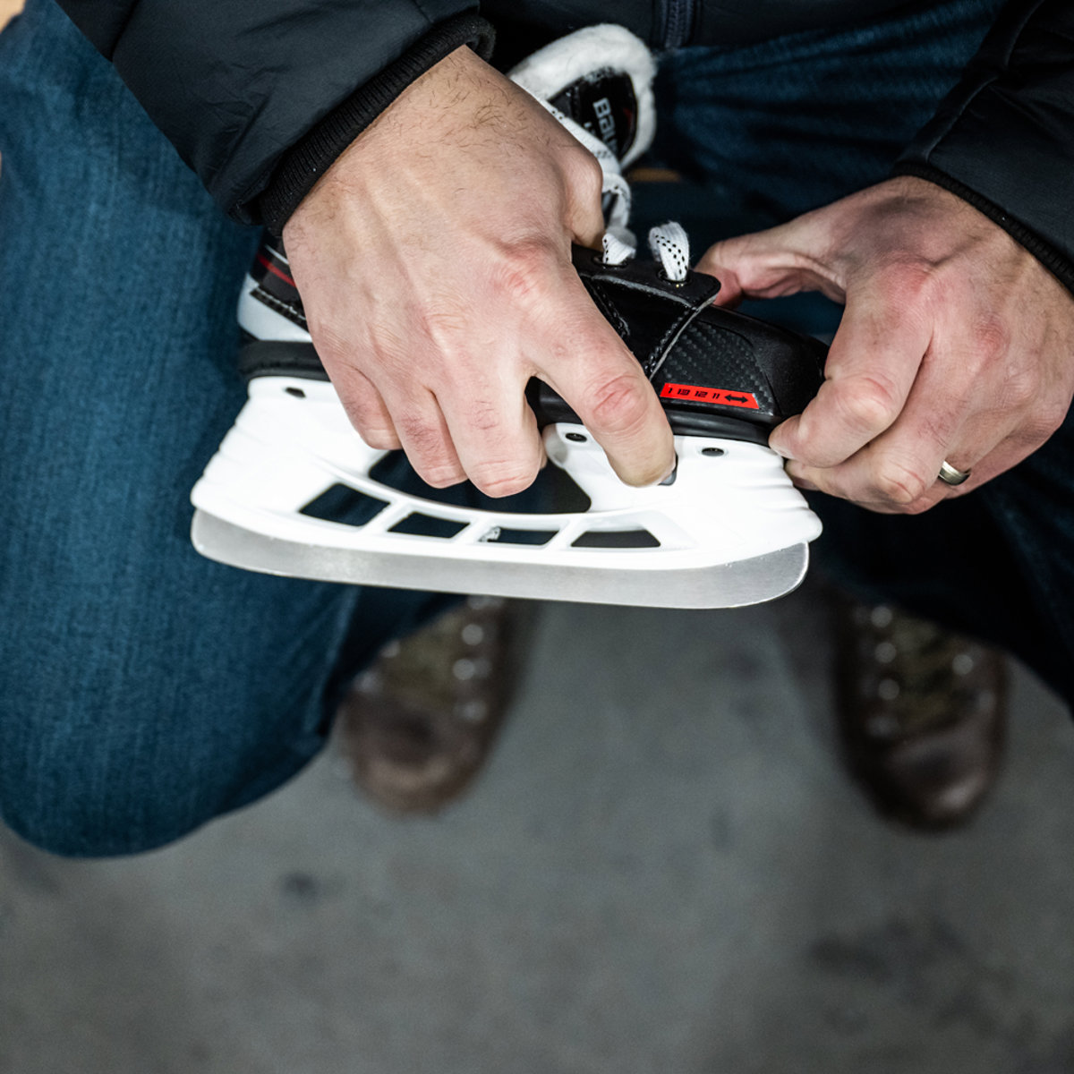 Bauer Lil Rookie verstellbare eishockeyschlittschuhe Kind 8