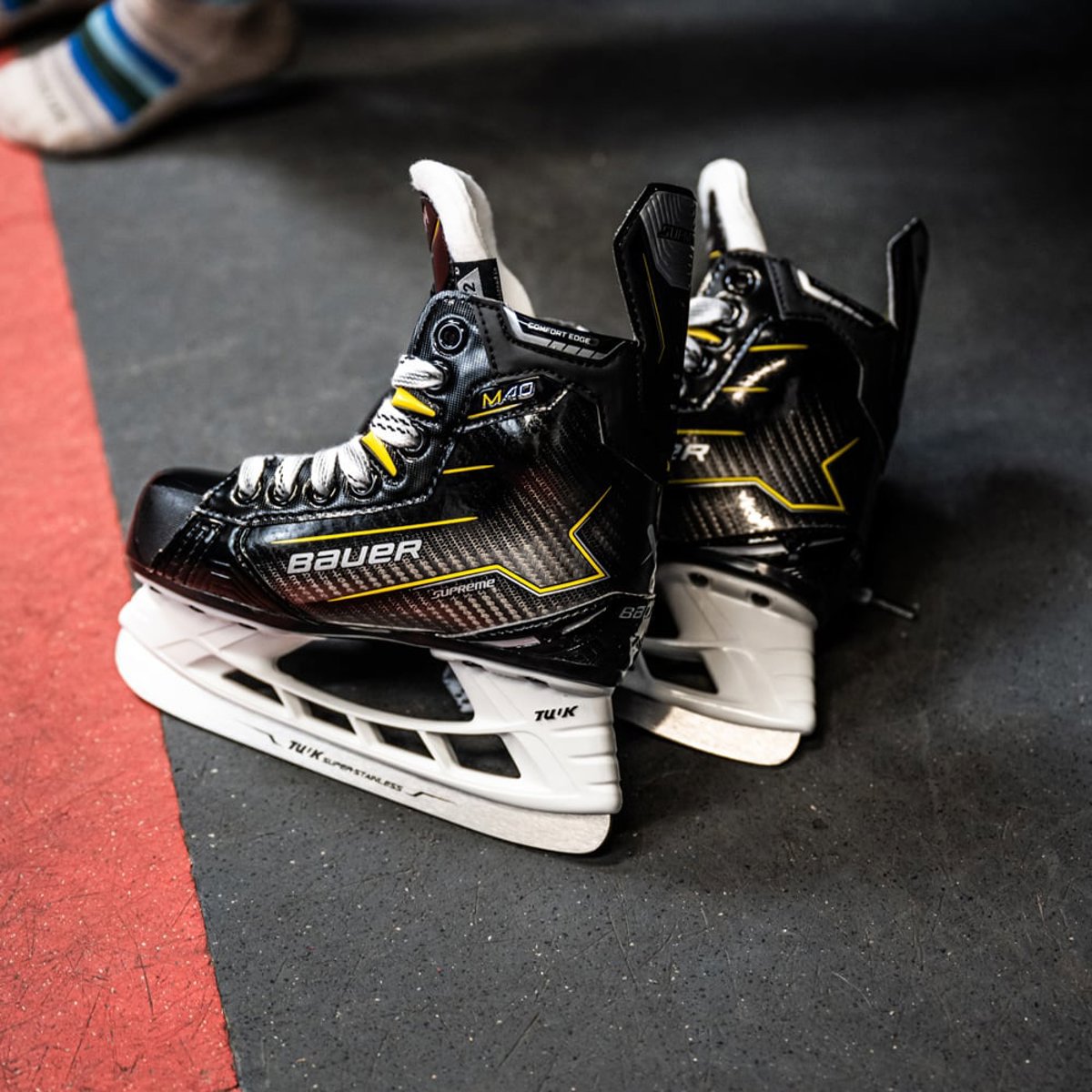 Bauer Supreme M40 eishockeyschlittschuhe Junior Fit 3 8