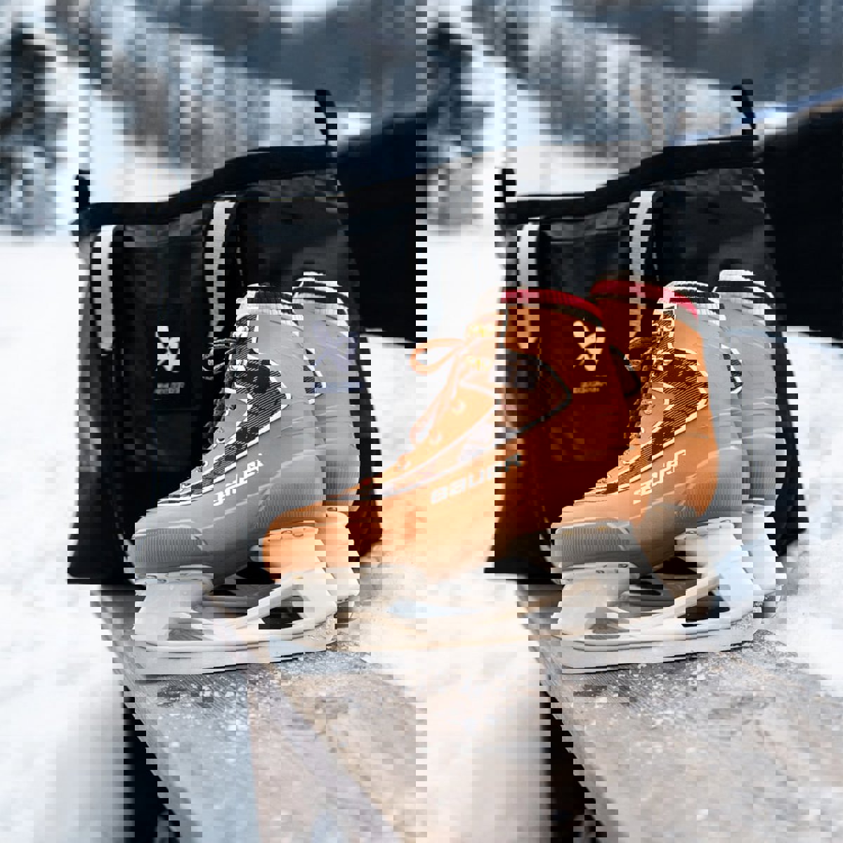 Bauer Chamonix Rec eishockeyschlittschuhe braun 9