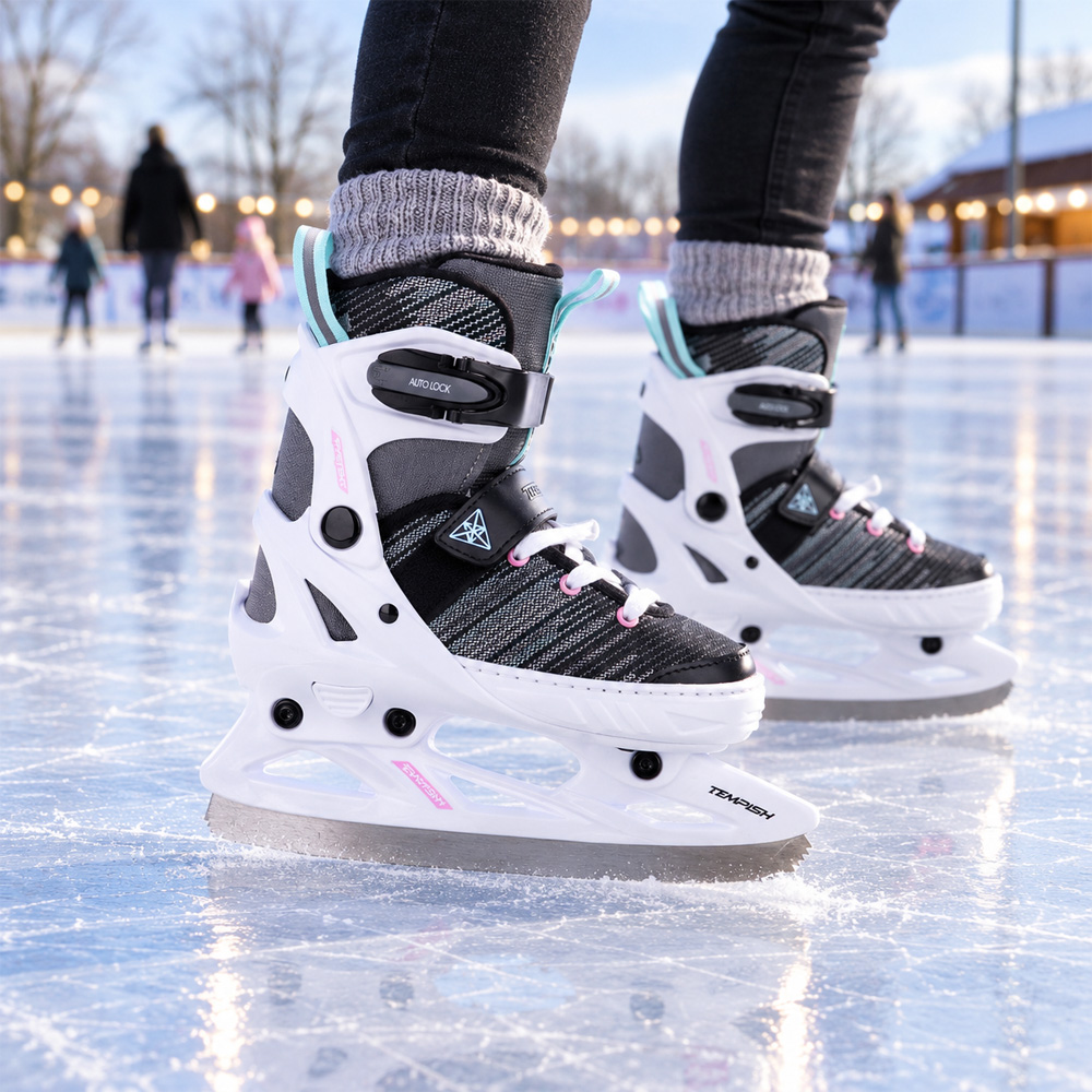 Tempish Systent Ice Kinderschlittschuhe Weiß/Rosa 6