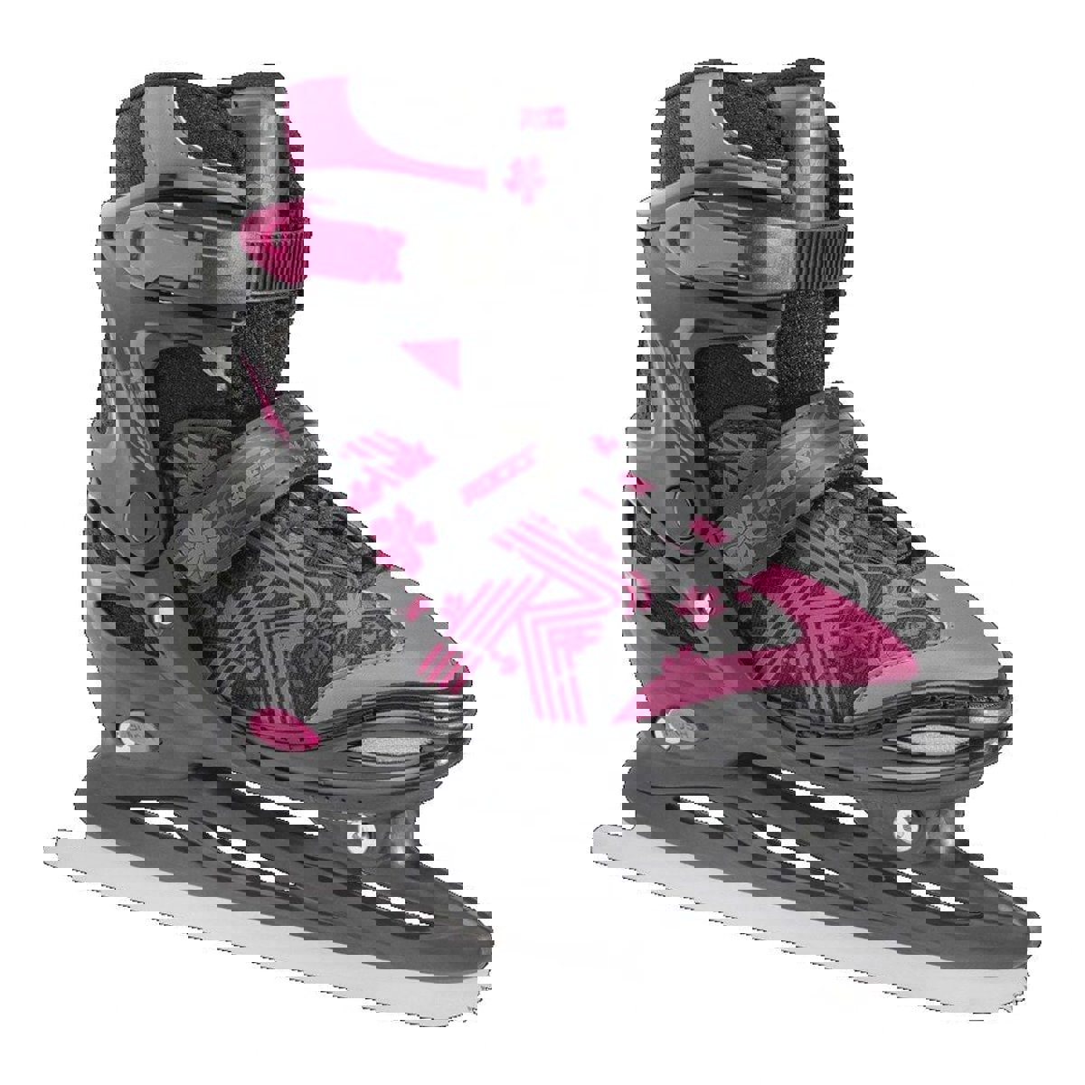 Roces Jokey Ice 3.0 kinder schlittschuhe Schwarz/Rosa foto 1