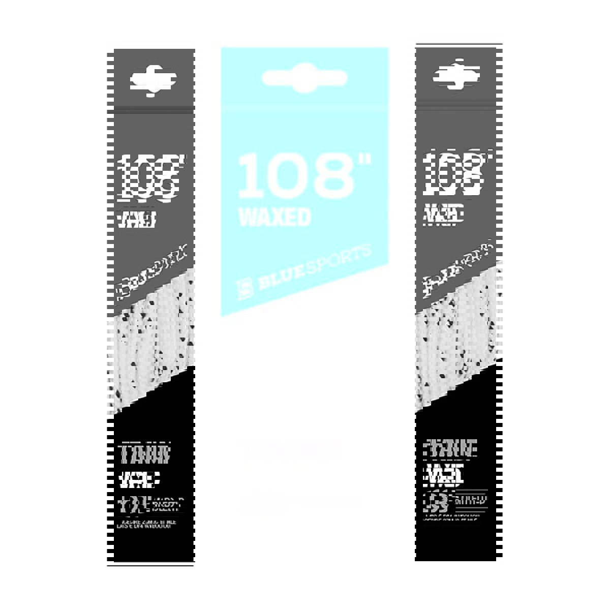 Blue Sports Wachs Schnürsenkel weiß 2