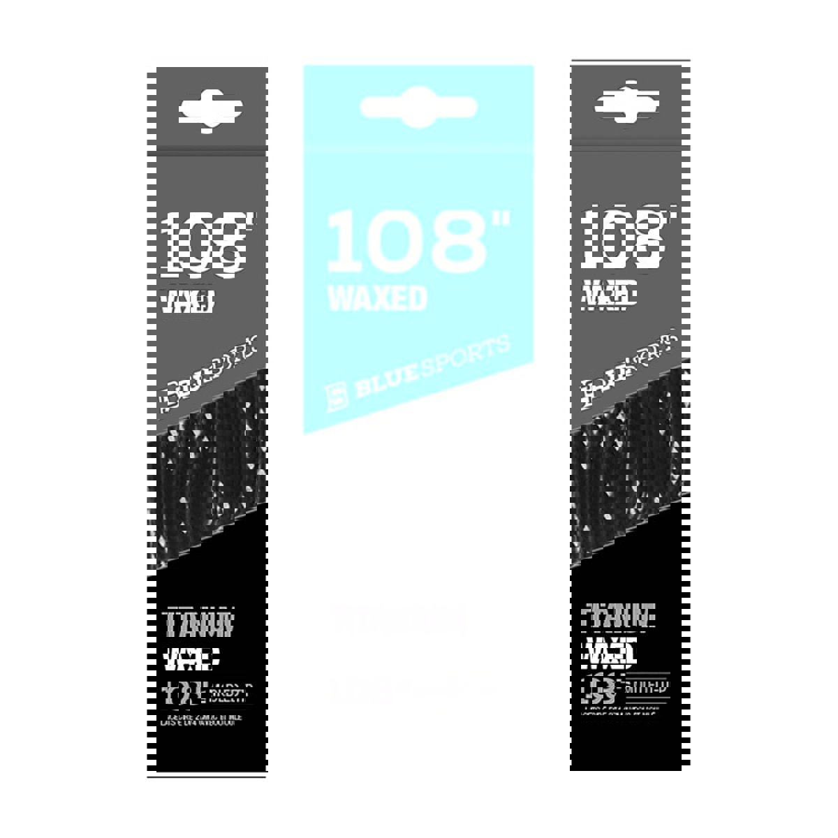 Blue Sports Wachs Schnürsenkel Schwarz foto 1