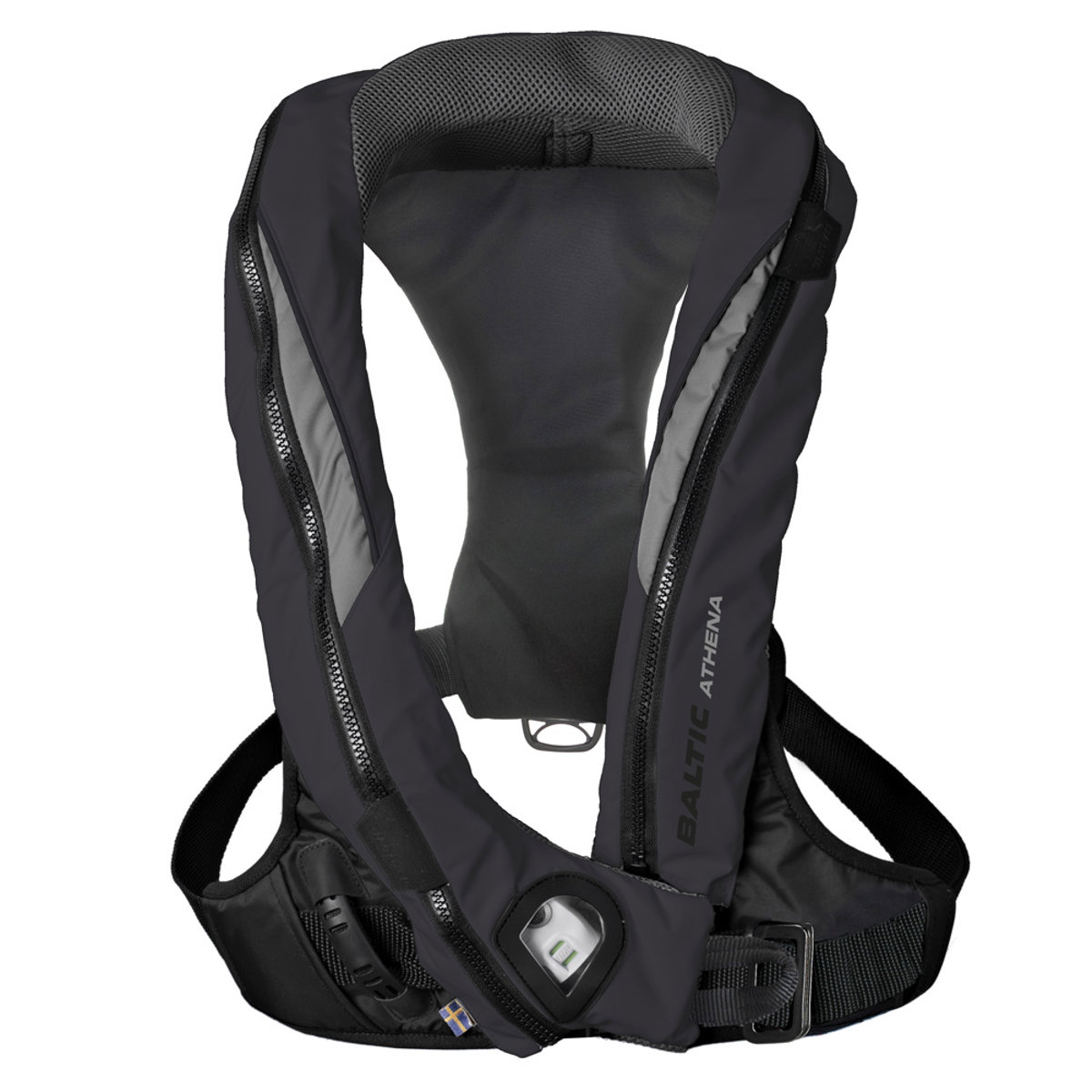 Baltic Athena 165N aufblasbare rettungswesten harness schwarz/gris 4