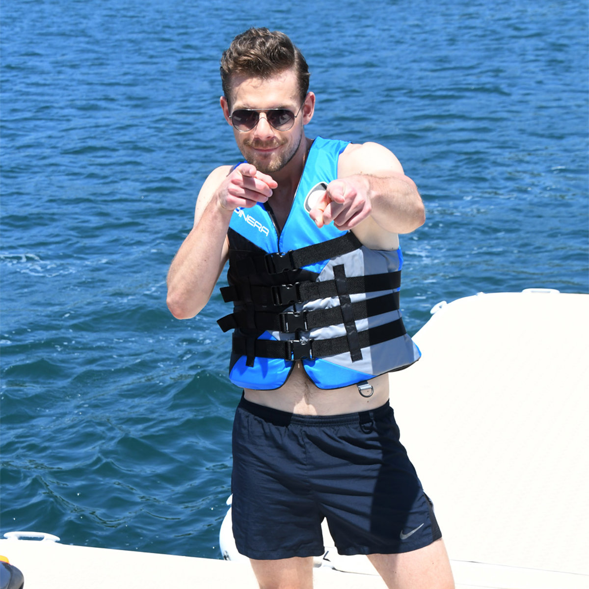 Spinera Deluxe Nylon Schwimmweste blau 4