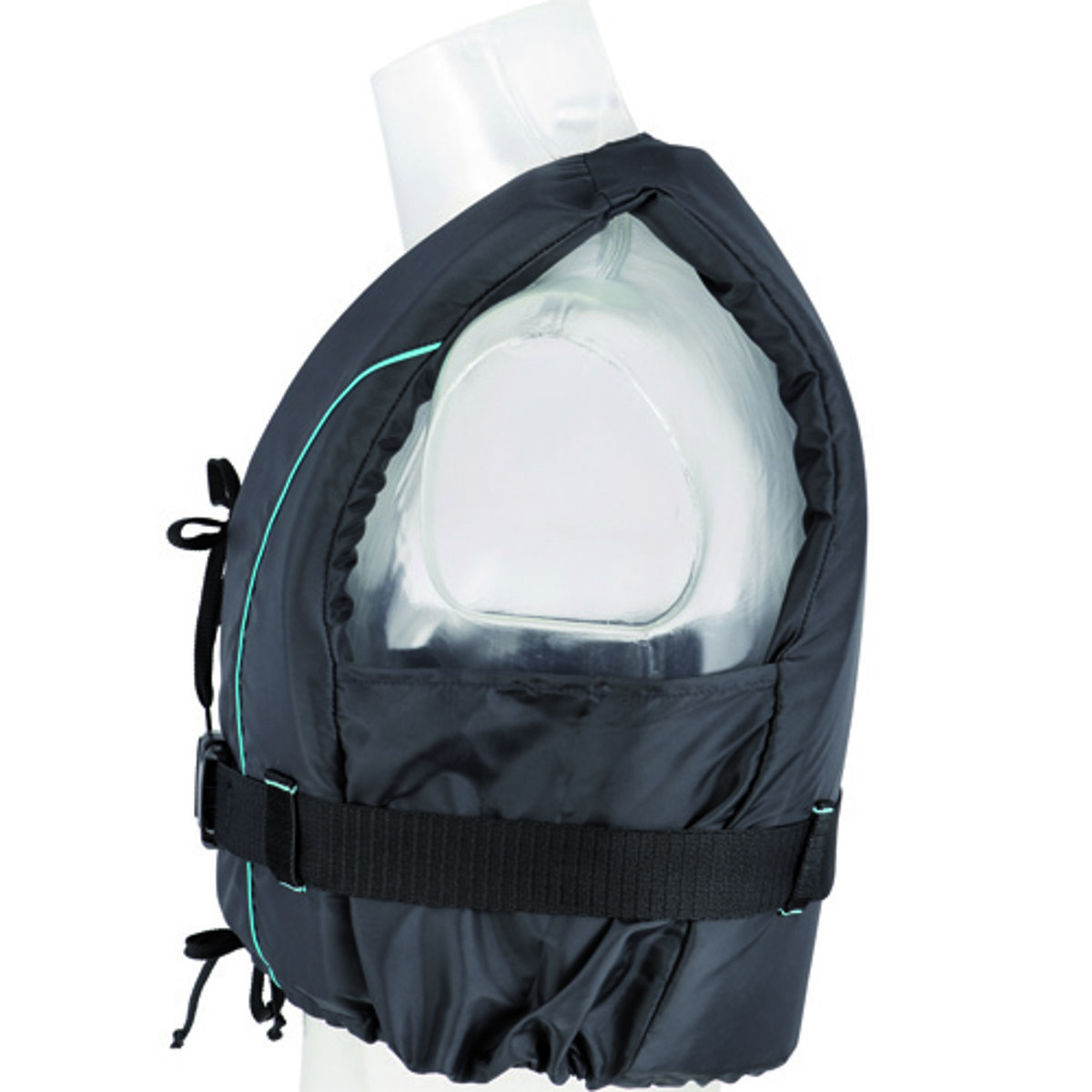 Besto dinghy mit zipper 50N schwimmweste schwarz/blau 3