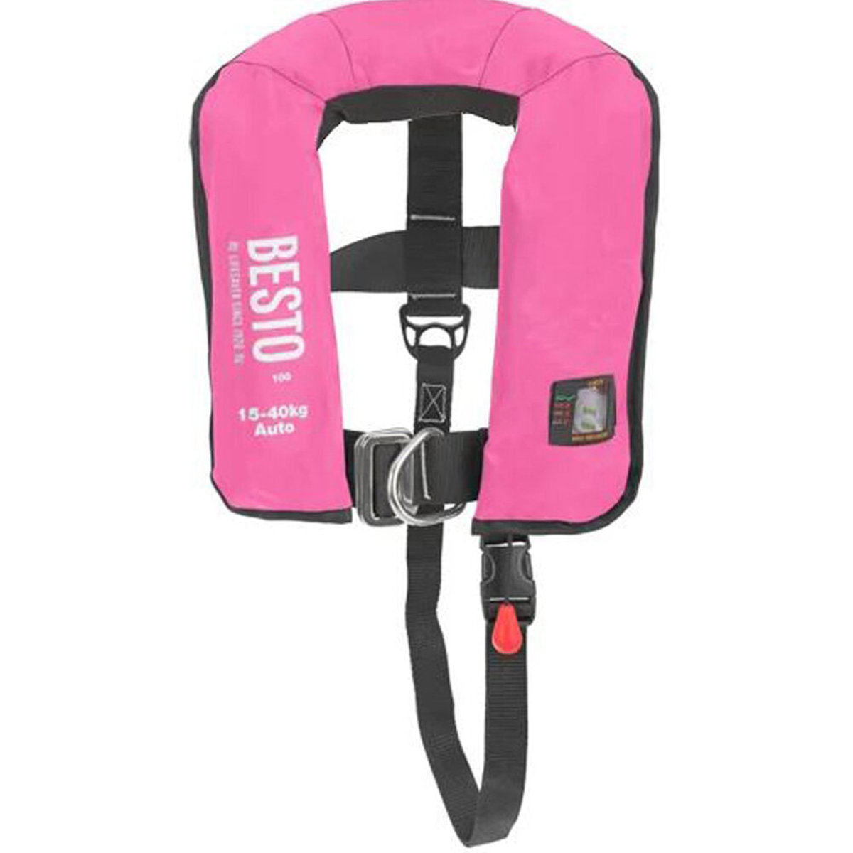 Besto aufblasbare rettungsweste pro junior 100n rose 15-40kg foto 1