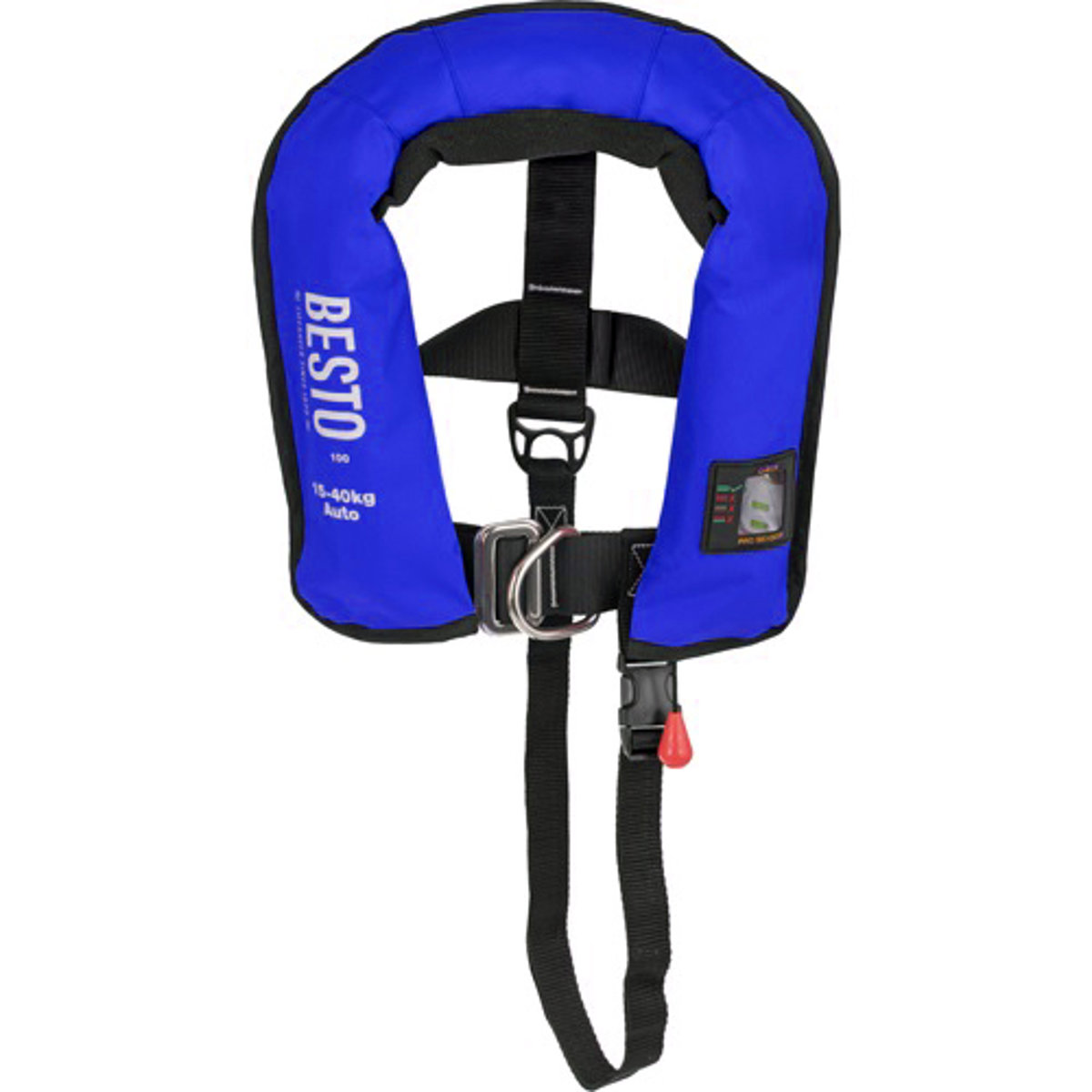 Besto aufblasbare rettungsweste pro junior 100n blau 15-40kg foto 1