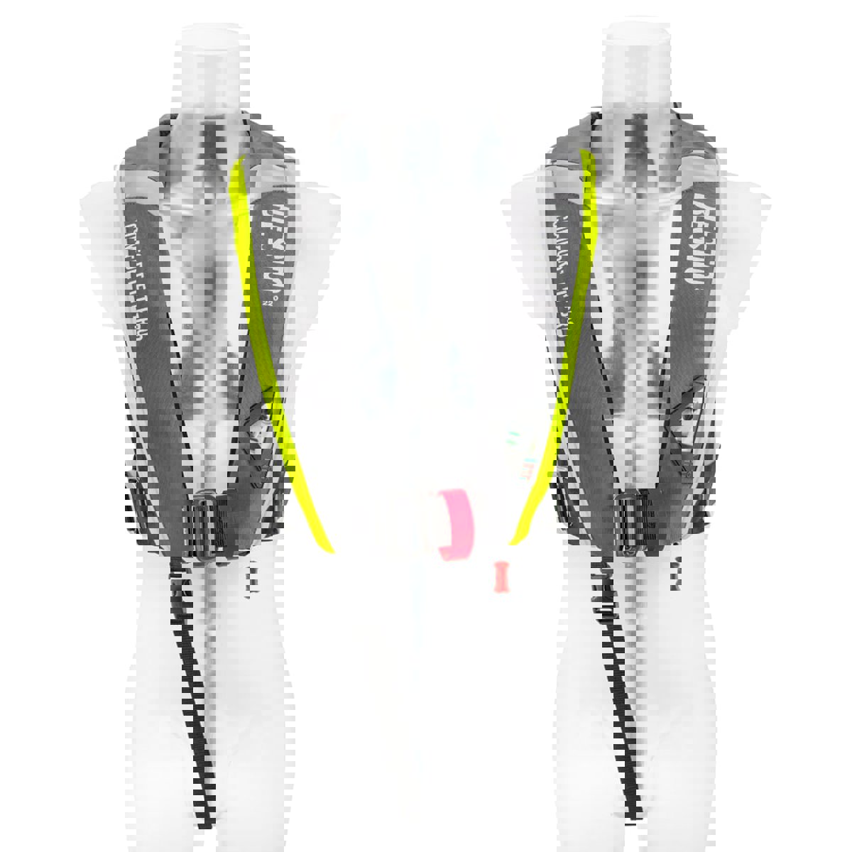 Comfort fit aufblasbare rettungsweste PRO 220N mh gris/gelb