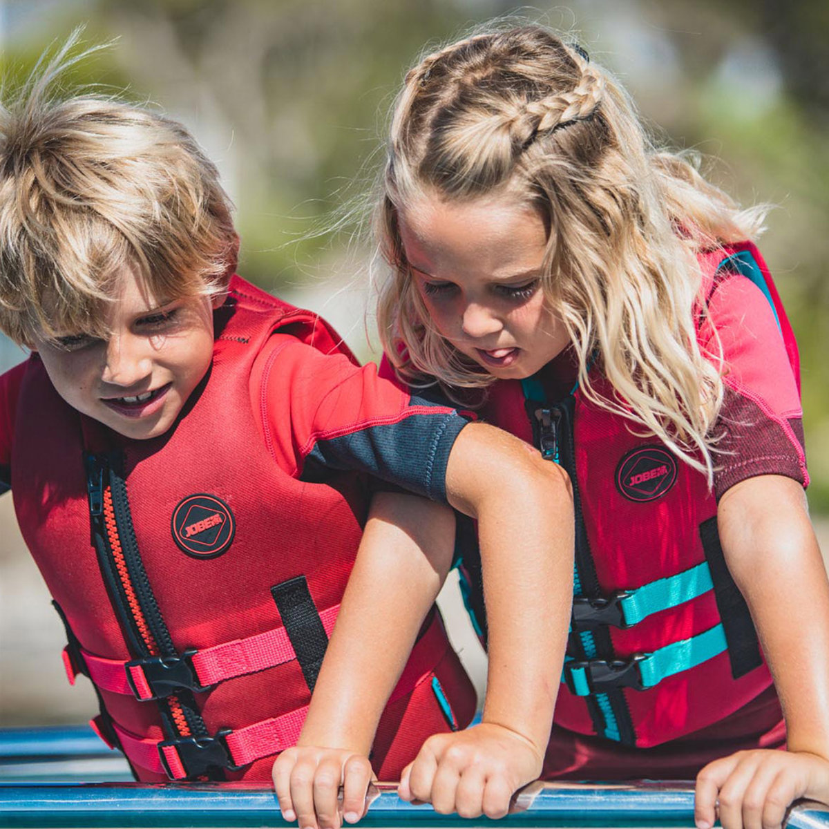 Jobe neopren schwimmweste kinder hot rosa 4