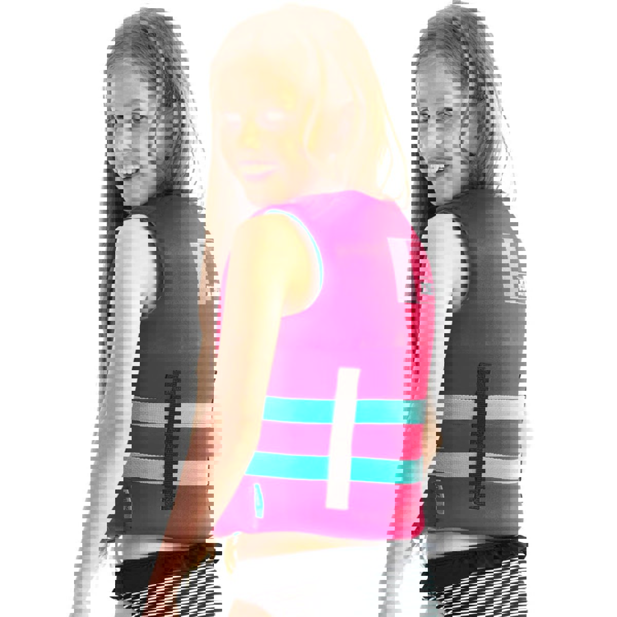 Jobe neopren schwimmweste kinder hot rosa 6