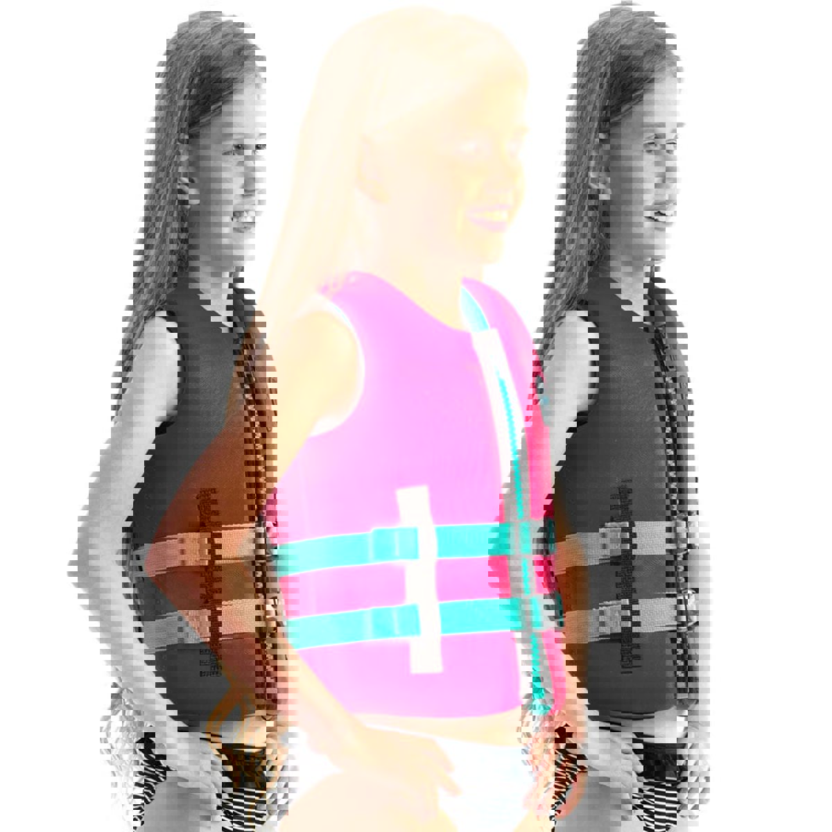 Jobe neopren schwimmweste kinder hot rosa 7