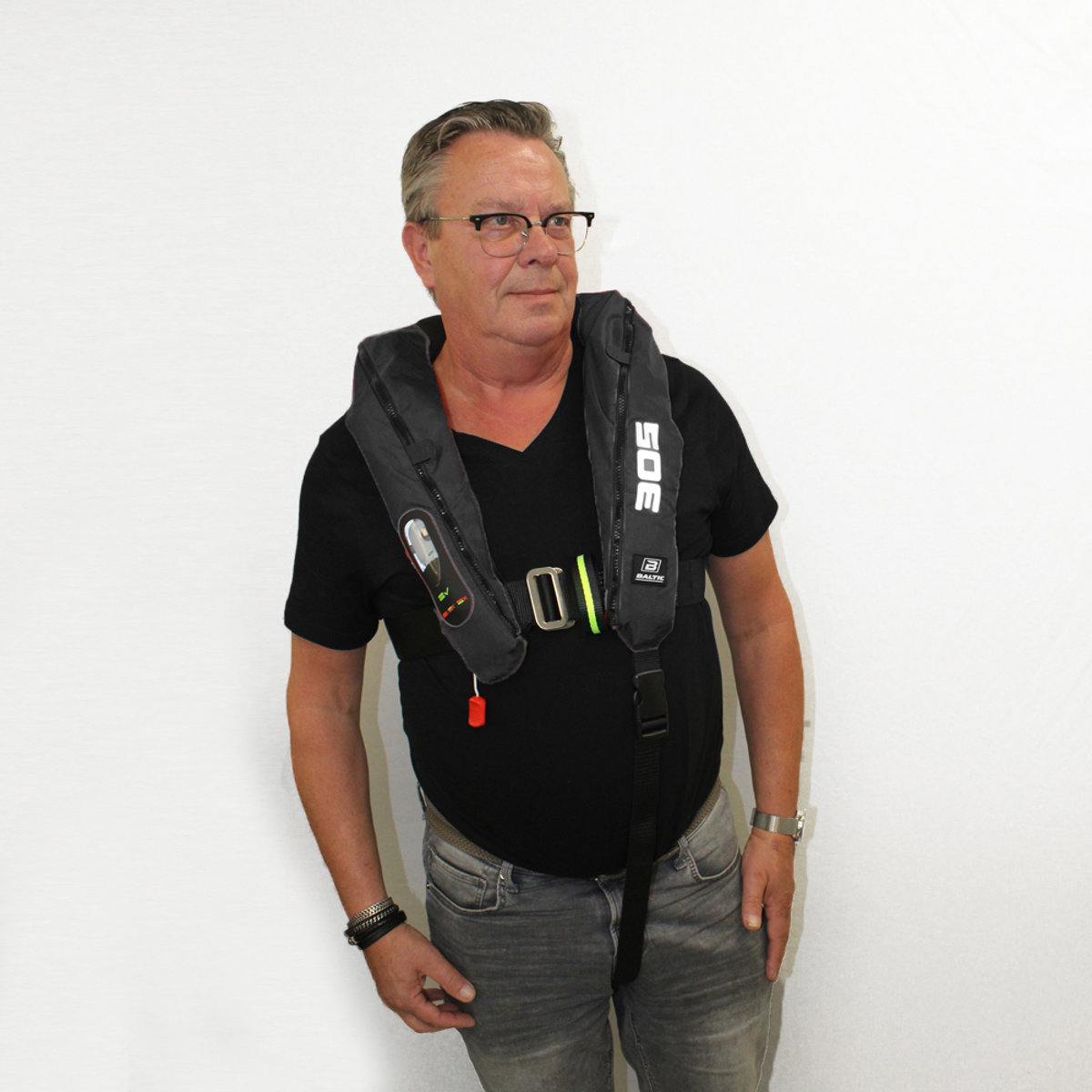 Baltic Legend 305N aufblasbare rettungswesten harness schwarz 3