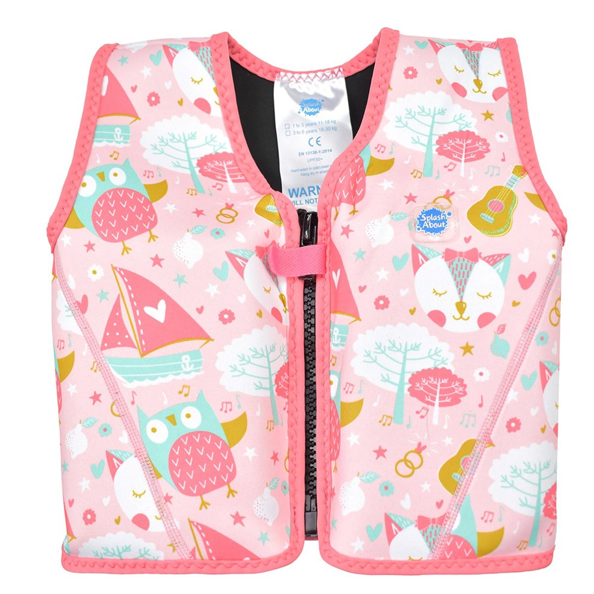 Splash About float jacket owl & cat foto 1