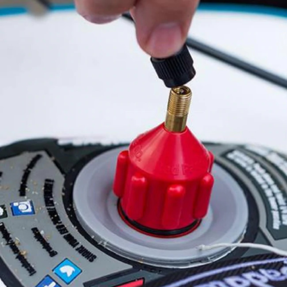 red paddle Schrader Valve Adaptor 4