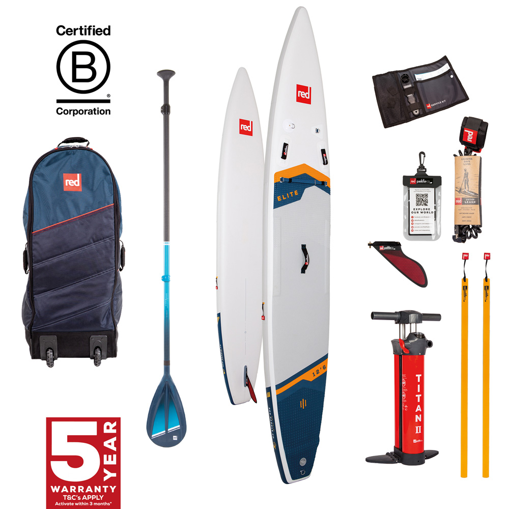 red paddle Elite 12.6 opblaasbare sup wit voordeelpakket foto 1