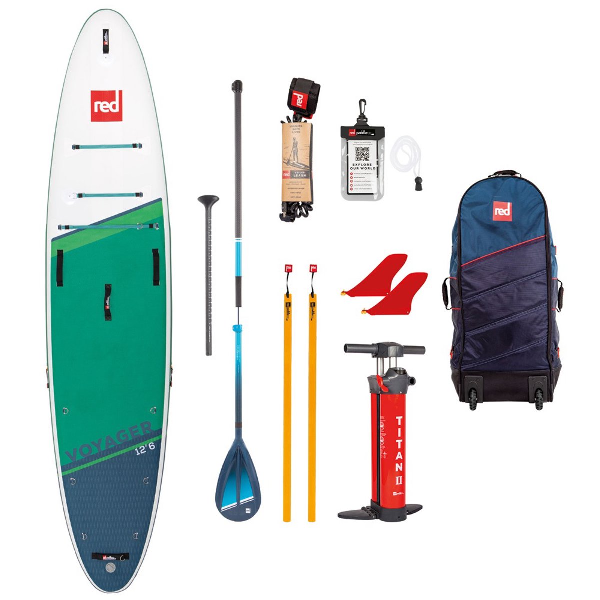 red paddle Voyager HT 12.6 opblaasbare sup voordeelpakket foto 1