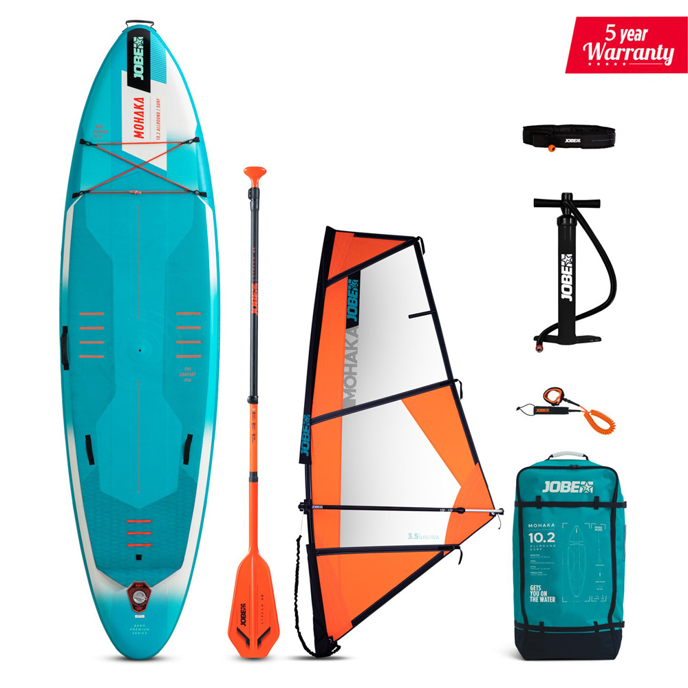 Jobe Mohaka 10.2 opblaasbare sup + surf zeil 3.5 m2 foto 1