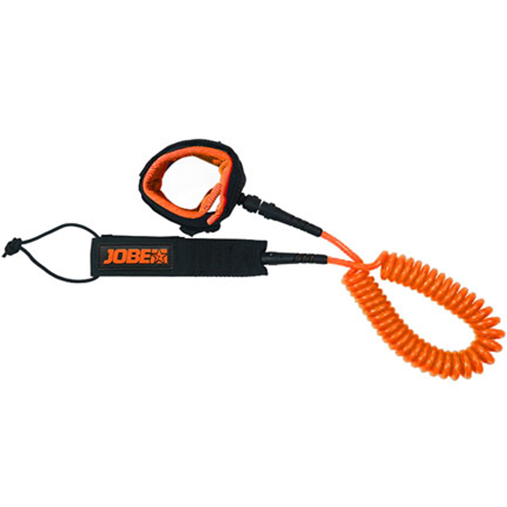  sup leash coil 10ft orange 2
