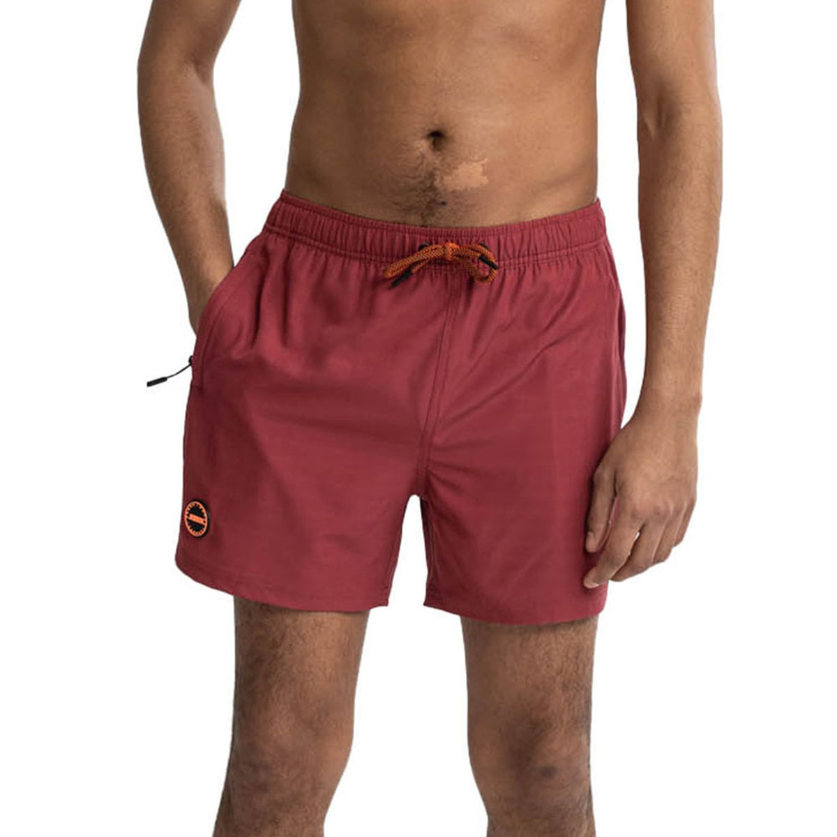 Jobe heren zwemshort Burgundy rood foto 1