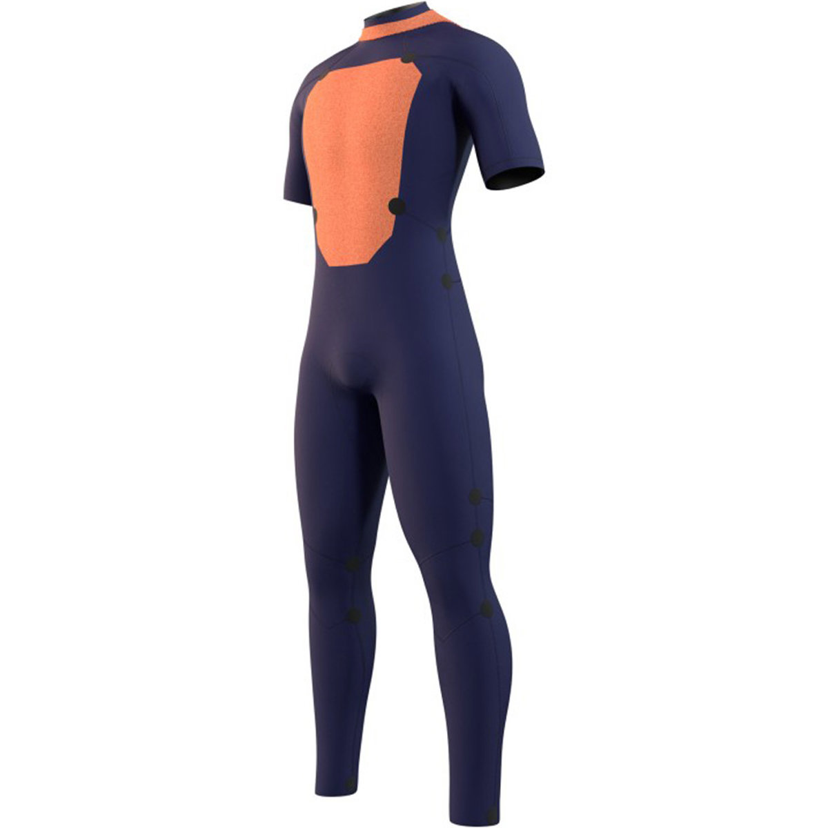 Mystic Star korte mouwen 3/2mm rugrits Zwart heren wetsuit 3