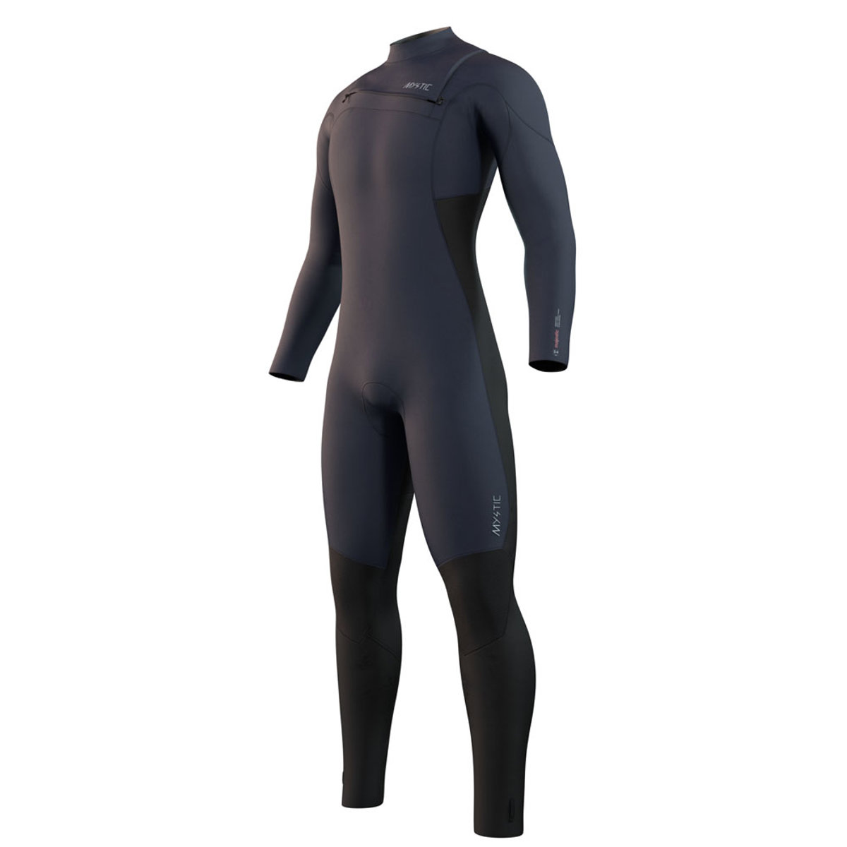 Mystic Majestic fullsuit wetsuit heren 5/4mm borstrits navy blauw foto 1
