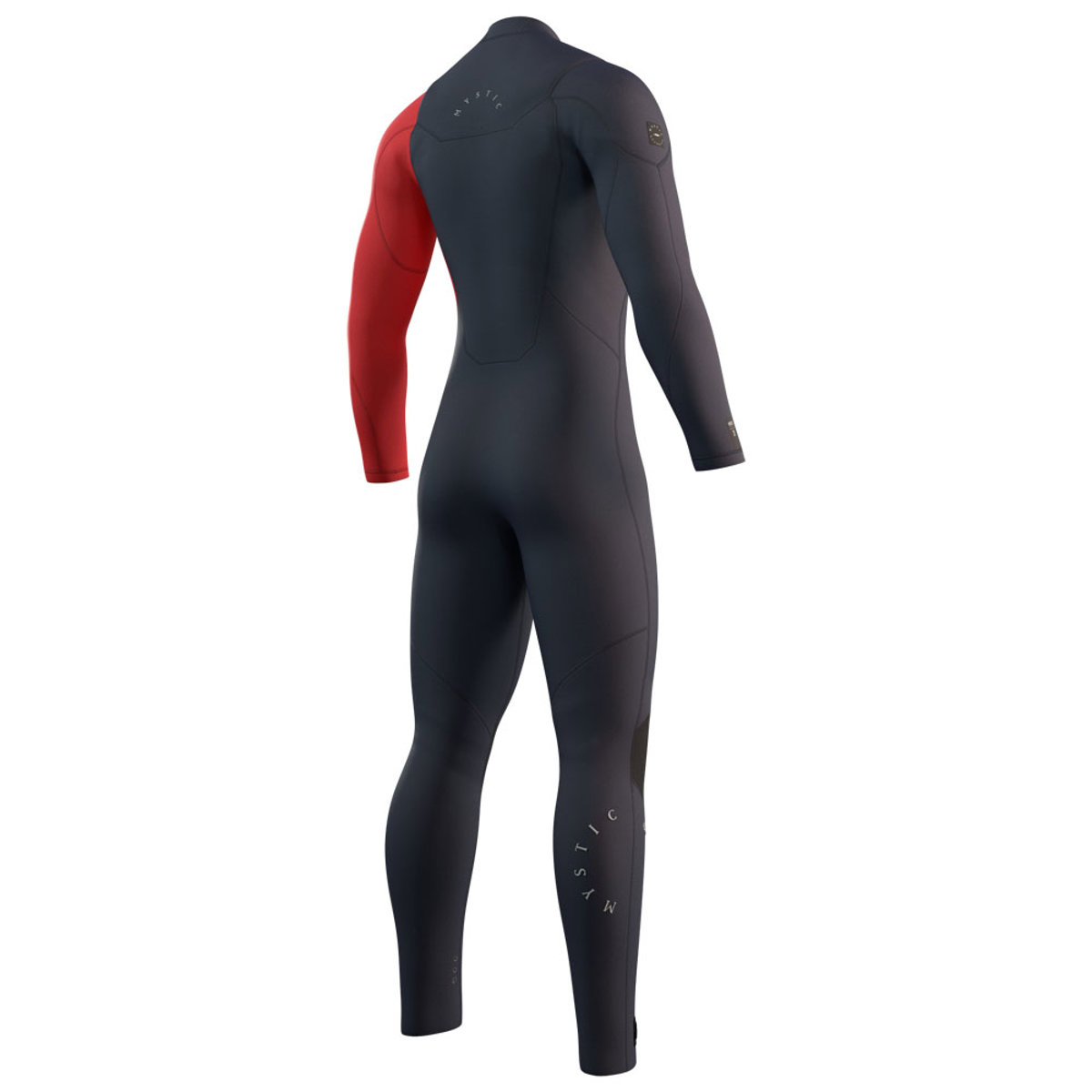 Mystic Marshall fullsuit wetsuit heren 5/3mm borstrits navy blauw / rood 2